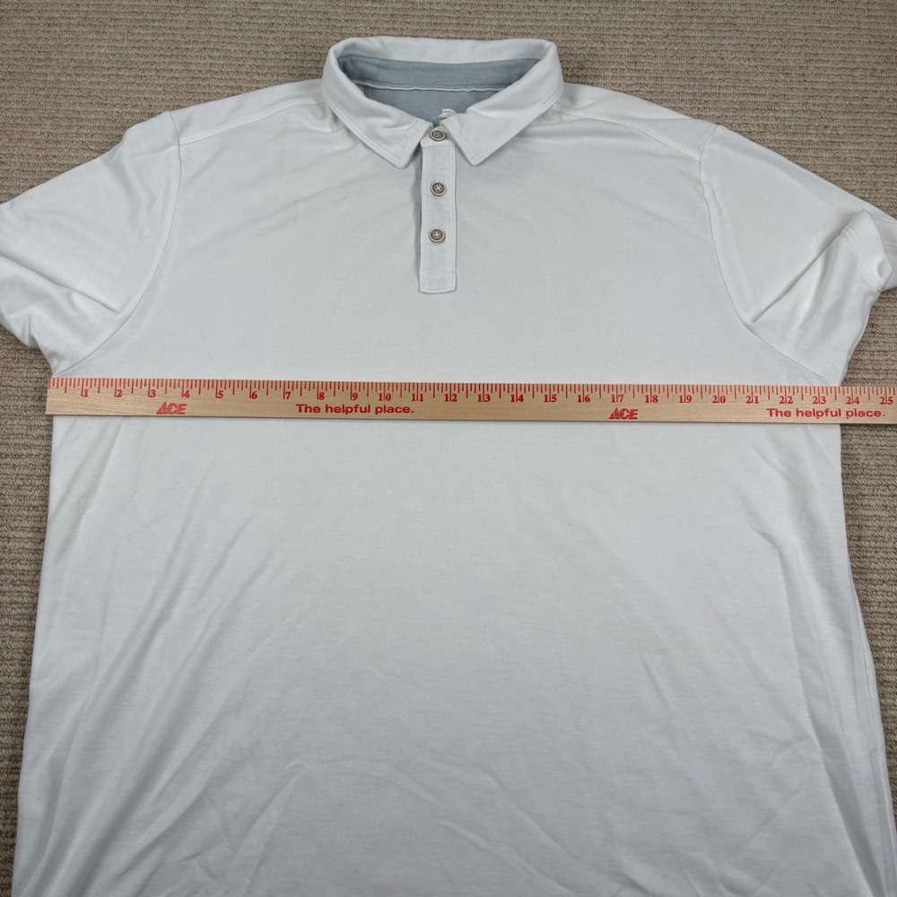 Tommy Bahama Polo Shirt Mens XL White Emfielder Island Life Coastal Tropical - Picture 8 of 12
